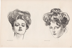 [Gibson girl heads]